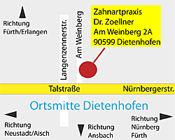 Ortskarte von Dietenhofen